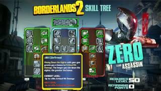 Borderlands 2 Skill Tree Builder - Zero Assassin Class