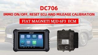 DC706 FIAT MAGNETI MJD 6F3 ECM IMMO ONOFF RESET ECU AND MILEAGE CALIBRATION