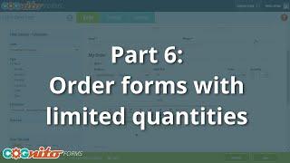 Creating Payment Forms Part 6: Order Forms with Limited Quantities