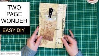 TWO PAGE WONDER!  EASY FOLIO DIY Making & Creating #tutorial #papercrafts