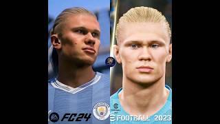 EA Sports FC 24 vs eFootball 2023 Graphics Comparison