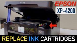 Epson XP 4200 Ink Cartridge Replacement.