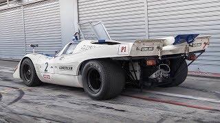 1970 Porsche 917K: Warm Up, Demonic Downshifts & RAW Flat-12 Sound!