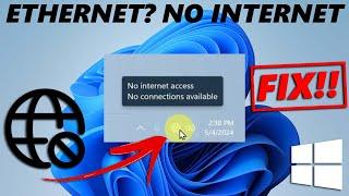 FIX - Ethernet Cable Plugged In But No Internet On Windows PC / Laptop