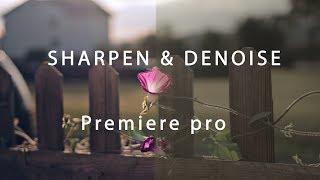 Sharpen,  DeNoise & Color Grade your video // Premiere Pro // Canon 200d (rebel sl2)