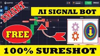 PAID BOT FREE Smart Ai signal bot 100% sureshot binary trading.  quotex best strategy, quotex otc