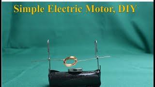 I Built a Simple Electric Motor with 3 DIY Materials