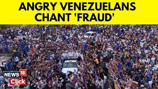 Venezuela Presidential Elections 2024 | Angry Venezuelans Chant 'fraud' After Maduro Wins | N18G