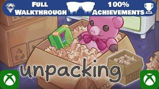 Unpacking | Full Walkthrough | Easy 1000GS