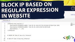 How to Block IP Based on Regular Expression with Htaccess in Website