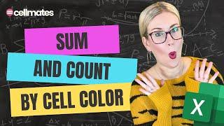 SUM and COUNT by Cell Colour in Excel -- WITHOUT VBA!