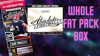 2023 Panini Absolute Football Value Pack Box Break and Review