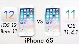 iPHONE 6S: iOS 12 BETA 11 Vs iOS 11.4.1! (Speed Test) (Review)