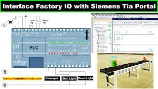 How to Interface Factory IO with Siemens Tia Portal? - PLC Tutorial