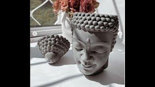 Buddha head planter | Органайзер-шкатулка Голова Будды