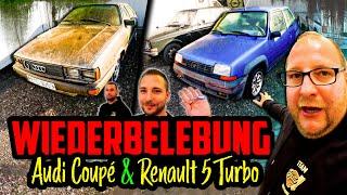 Erster START seit JAHREN! - Audi Coupé & Renault 5 GT Turbo - Aus dem Wald in die Werkstatt!