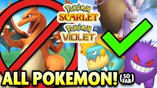 All LEAKED NEW and RETURNING POKEMON in the POKEDEX for Pokemon Scarlet and Violet!
