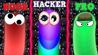 NOOB vs PRO vs HACKER in Slither.io