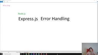 Node.js | Express.js - Error Handling