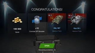 most luck ever! 100K gold + tier 10's Wot Blitz