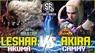 SF6 ▰ LESHAR (Akuma) vs AKIRA (Cammy) ▰ HIGH LEVEL GAMEPLAY