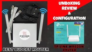 TP-LINK TL-WR845N Router Unboxing and Setup! (No more buffering) | wr820n @DIYWITHBARANI