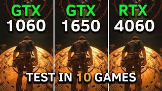 GTX 1060 vs GTX 1650 vs RTX 4060 | Test In 10 Games at 1080p