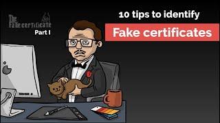 10 tips to identify counterfeit certificates