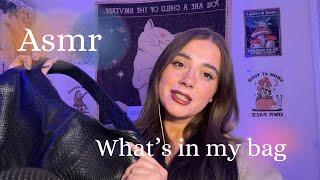 ASMR / Realistic What’s In My Bag 