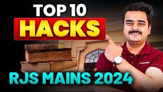  Top 10 Hacks to Clear RJS 2024 Mains | Rajasthan Judiciary Tips & Tricks ️