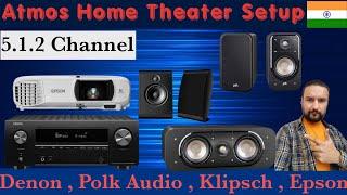 Atmos Home Theater Setup | Home Theater Room | 5.1.2ch Home Theater | Room Acoustic | In Hindi |