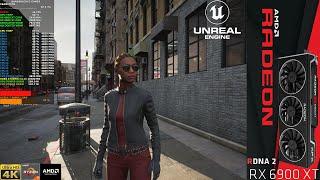 Unreal Engine 5 Matrix Awakens City Sample Project 4K || RX 6900 XT | Ryzen 7 5800X