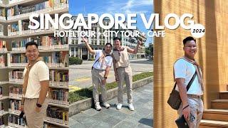 SINGAPORE VLOG 2024 - Hotel tour, Police Station, National Gallery, Cafe and The Library