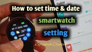 How to set time smartwatch|how to connect fire boltt smartwatch with your smartphone/Da fit app/