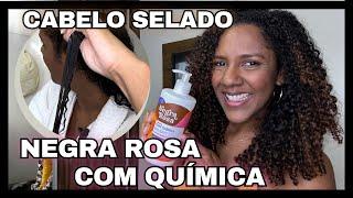 Creme para pentear Negra Rosa Cabelos com Química