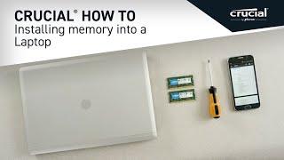 How to install Crucial® RAM in a laptop: 10 easy steps