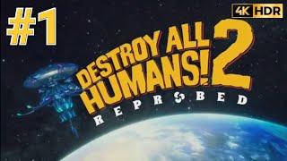 Destroy All Humans! 2 Reprobed - Walkthrough PART 1 (100%) - All Optional Objectives