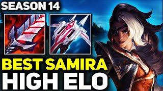 RANK 1 BEST SAMIRA DOMINATING HIGH ELO IN SEASON 14! | League of Legends