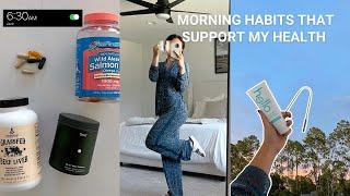 Habits I Do EVERY Morning That Support My Health | holistic health and wellness tips!