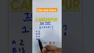 IQ test by Careerpur #shorts