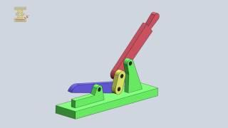 Four-Bar mechanism Of A Hand Lever Shear