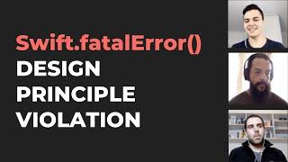 Swift.fatalError() in iOS apps can violate this design principle