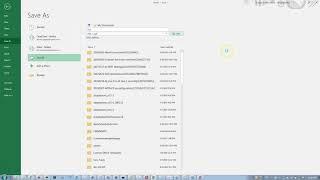 Save as in Excel