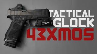 GLOCK 43X MOS TACTICAL BUILD FOR EDC OR HOME DEFENSE +2 EXTENSION