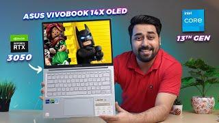 ASUS Vivobook 14X OLED 2023 Review & Unboxing  Intel 13th GEN  RTX 3050  Gaming Test 