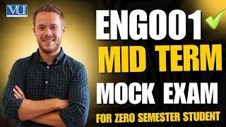 ENG001 Mock Exam | Midterm Preparation for Zero Semester | Virtual University | 35 MCQs + Answers