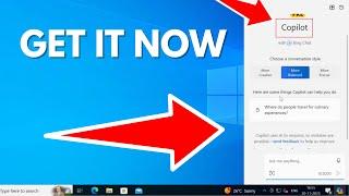 How to Get Windows Copilot in Windows 10 (Right now)