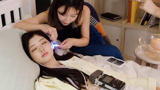 ASMR Tired kpop idol sister's earcleaning after the stage.