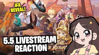 GENSHIN IMPACT 5.5 LIVESTREAM REACTION (IFA REVEAL, IANSAN, VOLCANO?) | Genshin Impact