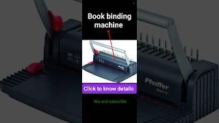 Binding machine || #shorts #educationvlog #minivlog #306